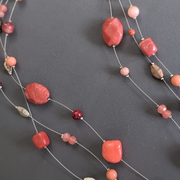 Chico's Necklace Bundle of 3, Enamel, Ceramic, Glass - Picture 13 of 14